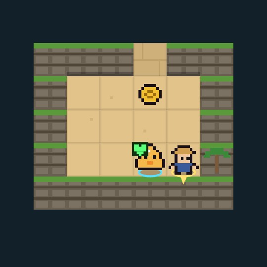 ダンジョンを探索するゲーム画面